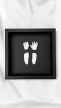 Ink Print Keepsake - Your Baby's Hand or Footprints as a Framed 3D Sculpture